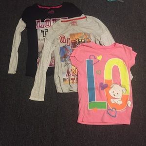 BUNDLE 3 justice shirts